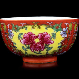 A Chinese Coral Red Ground Enamel 2f5800