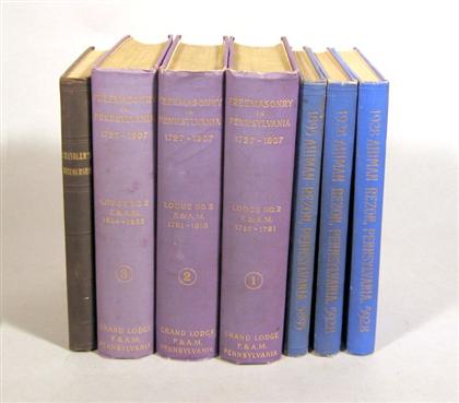 7 vols Masonic Subjects Chandler  4bc1d
