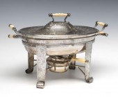 A STERLING CHAFING DISH FOR SHREVE,