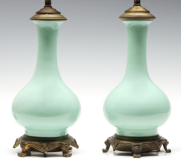 A PAIR EARLY 20TH CENTURY CELADON 2f5aaa