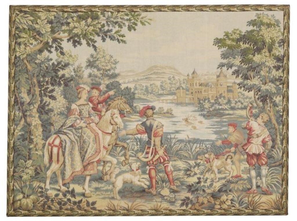 LARGE FRENCH JACQUARD TAPESTRY 2f8483