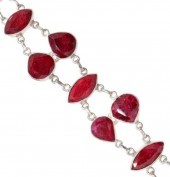 ESTATE STERLING SILVER & 75.02CTTW RUBY