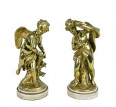 PAIR OF FRENCH GILT BRONZE FIGURES  2f86f4