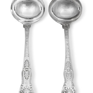 A Pair of Paul Storr Silver Sauce