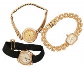 3 MISC LADIES YELLOW GOLD WATCHES 2f8aeb