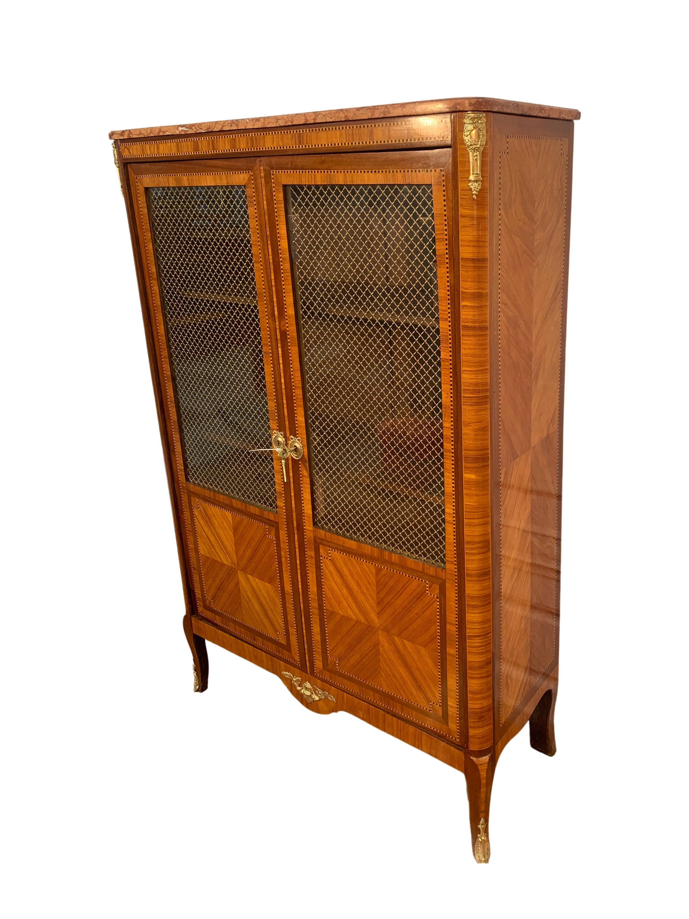 LOUIS XV STYLE INLAID M TOP CABINET 2f8c22