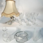 10 PCS. OF SIGNED FRENCH GLASS & OTHERS