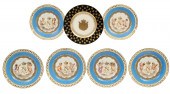 GROUP OF 7 SEVRES PLATES A group of