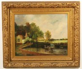 ENGLISH SCHOOL LANDSCAPE OIL PAINTING 2f8ee8