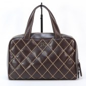 2PC CHANEL QUILTED BROWN LEATHER 2f927d