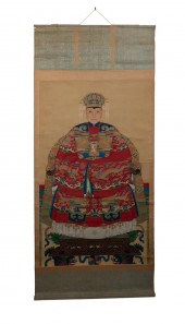 CHINESE ANCESTRAL PORTRAIT SCROLL Chinese