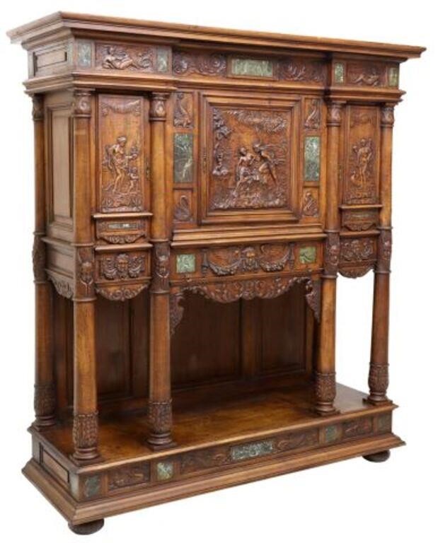 FRENCH NEOCLASSICAL CARVED WALNUT 2f7cf6