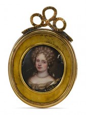 French enamel miniature portrait 4bfd5