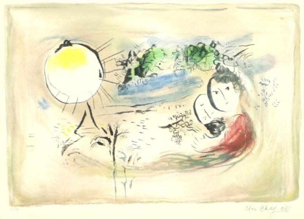 AFTER MARC CHAGALL D 1985 LITHOGRAPH 2f7e83