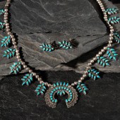 Zuni or Navajo Childs Petit Point Turquoise