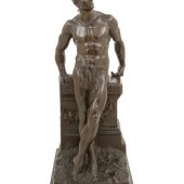 Donato Barcaglia (Italian, 1849-1930)
Athlete
bronze
signed
