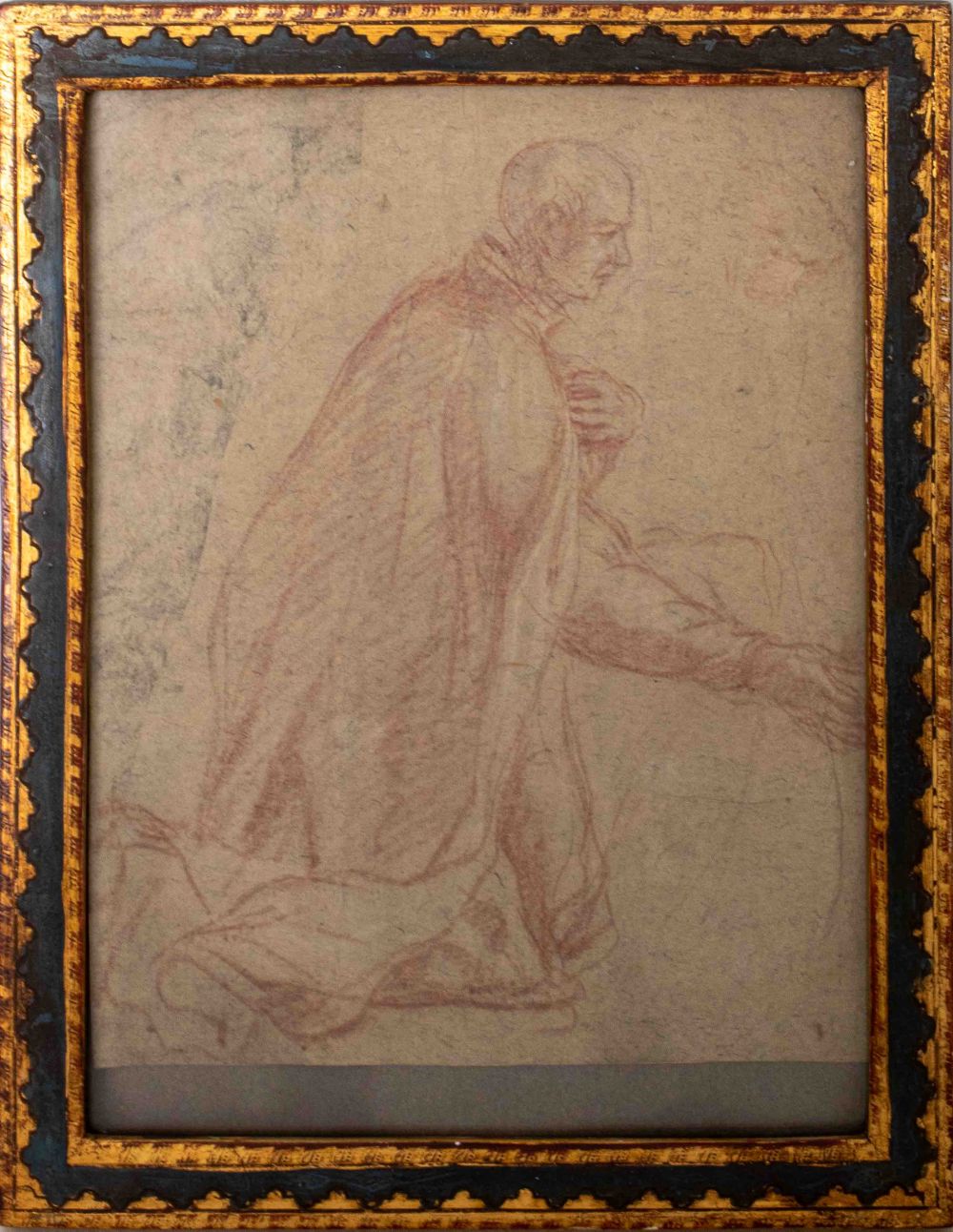 OLD MASTER DRAWING RED CHALK DRAWING 2fae4a