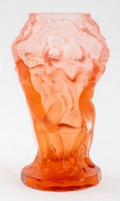 ART DECO MANNER FROSTED CRYSTAL 2fb118