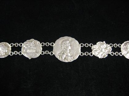 Sterling silver belt Art Nouveau 4c4fa