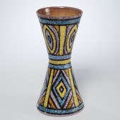 GUIDO GAMBONE STYLE POTTERY VASE 20th