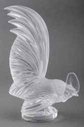 LALIQUE FROSTED CRYSTAL COQ NAIN 2fb63a