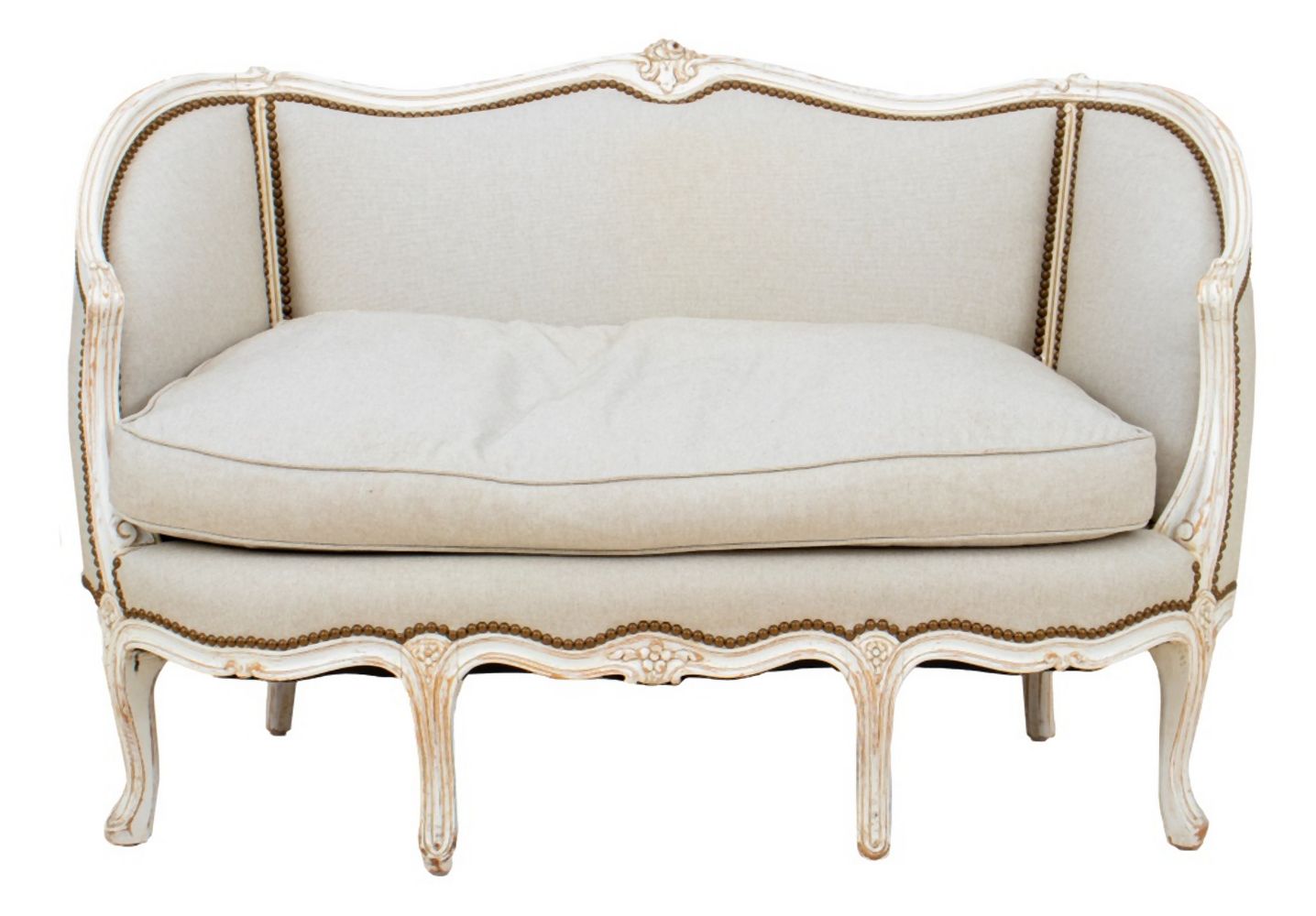 FRENCH LOUIS XV STYLE WHITE PAINTED 2fb806