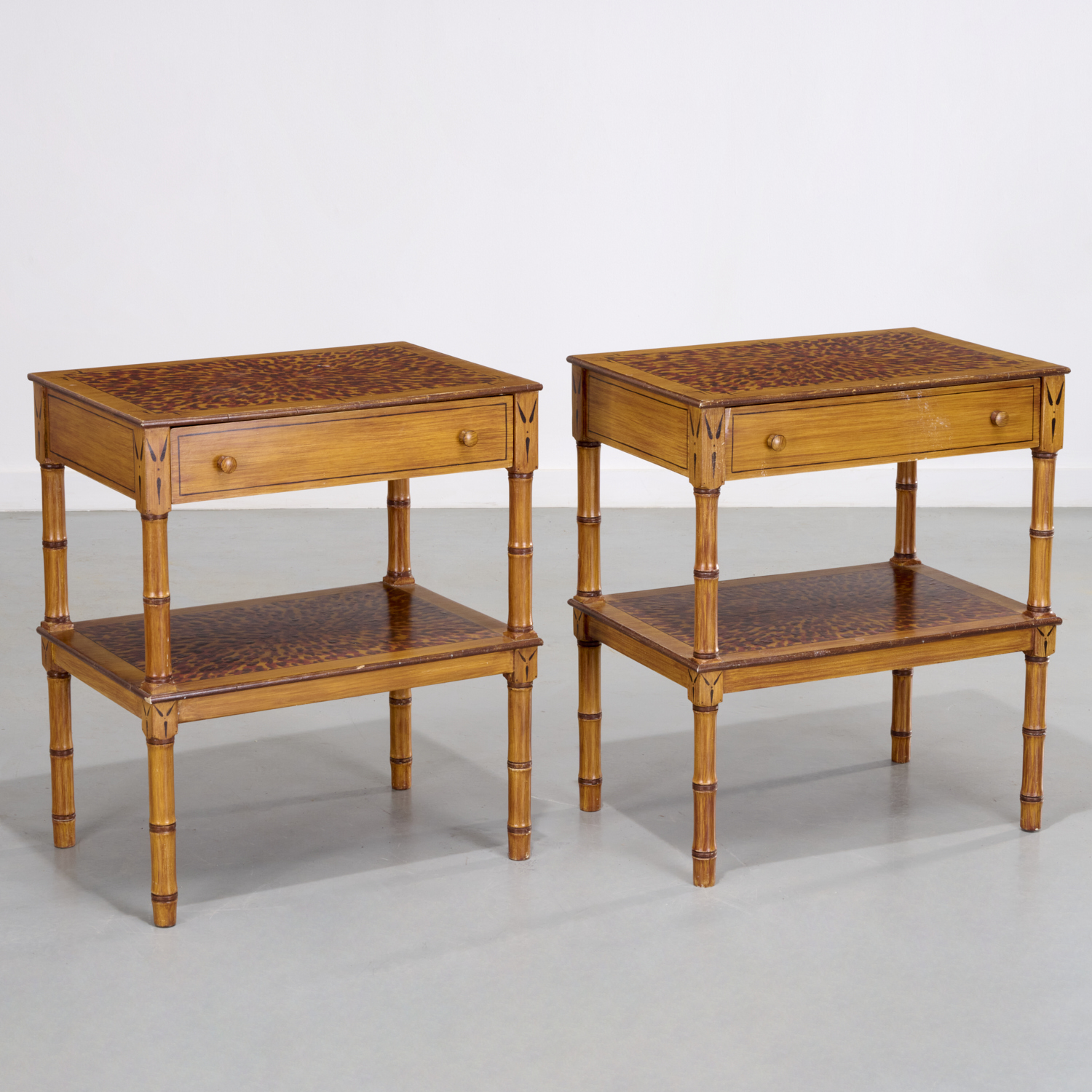 PAIR PAINTED SIDE TABLES SUPPLIED 2fbfc6