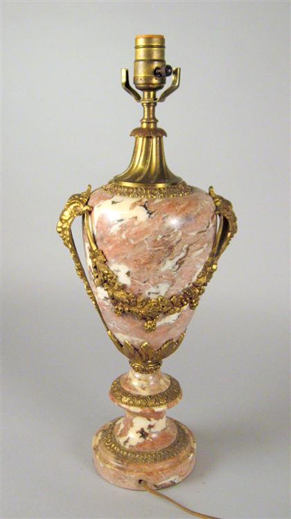 Gilt bronze mounted marble urn 4c674