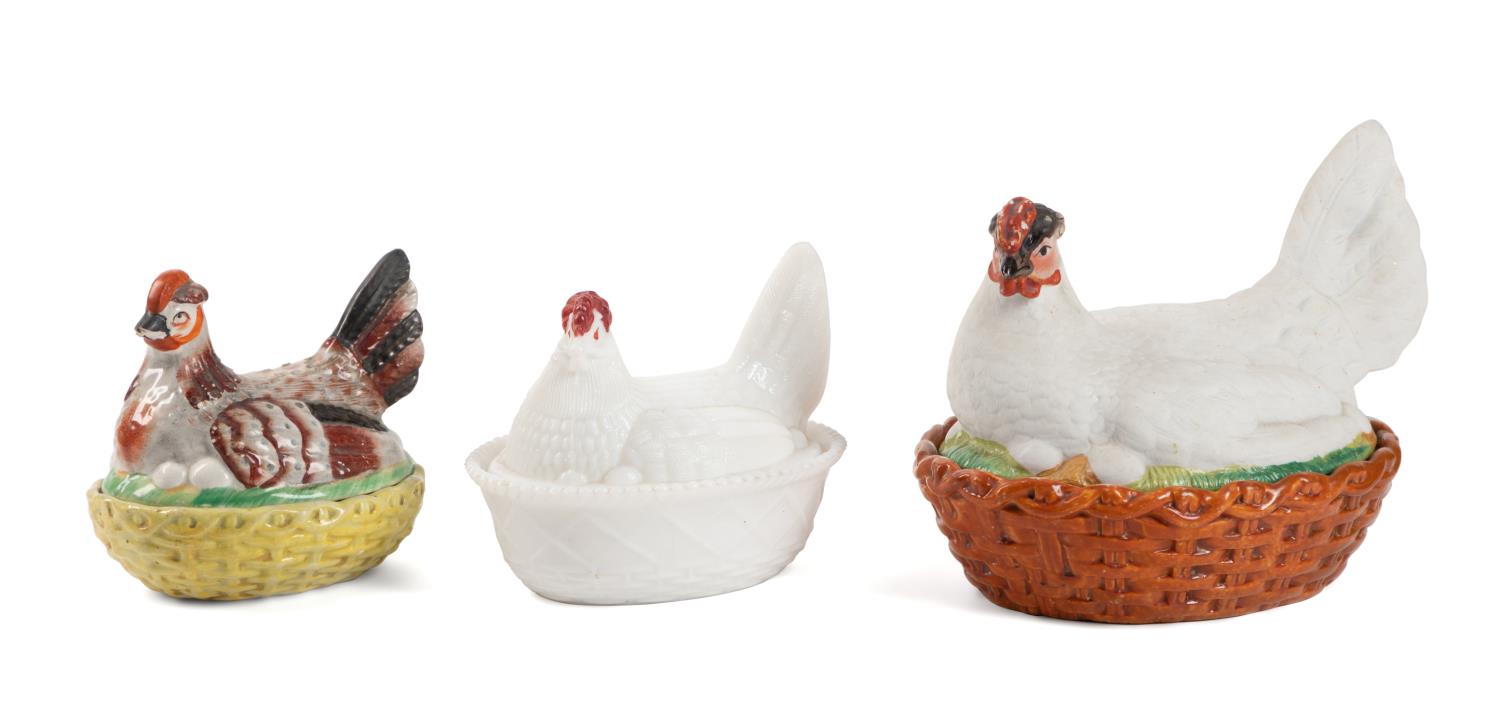 3 HEN ON NEST TRINKET BOXES INCLD  2f9c1f