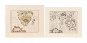2 UNFRAMED MAPS OF AFRICA FROM 2f9d28