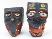 2PC MEXICAN PAINTED CARVED   2f9f98