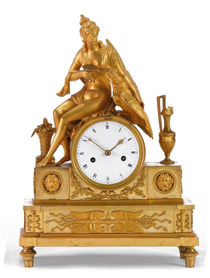 French Empire ormolu mantle clock 4c34e
