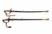 TWO NAMED M1852 US NAVY DRESS SWORDS