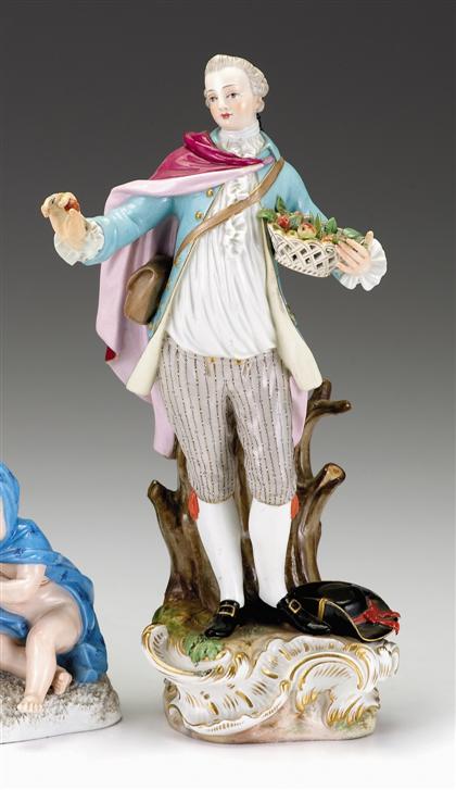 Meissen porcelain figure    late 19th century