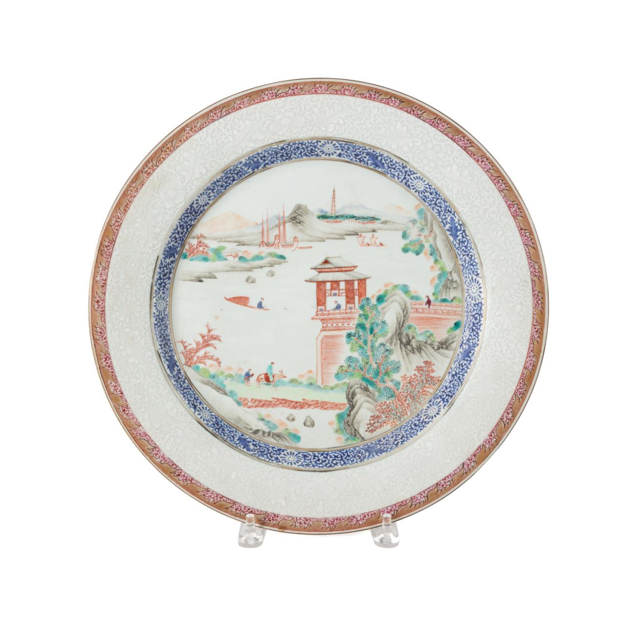 LARGE CHINESE FAMILLE ROSE EXPORT 2fa293