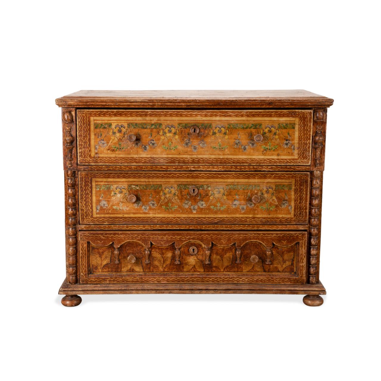 CONTINENTAL FLORAL PAINTED PINE 2fa416
