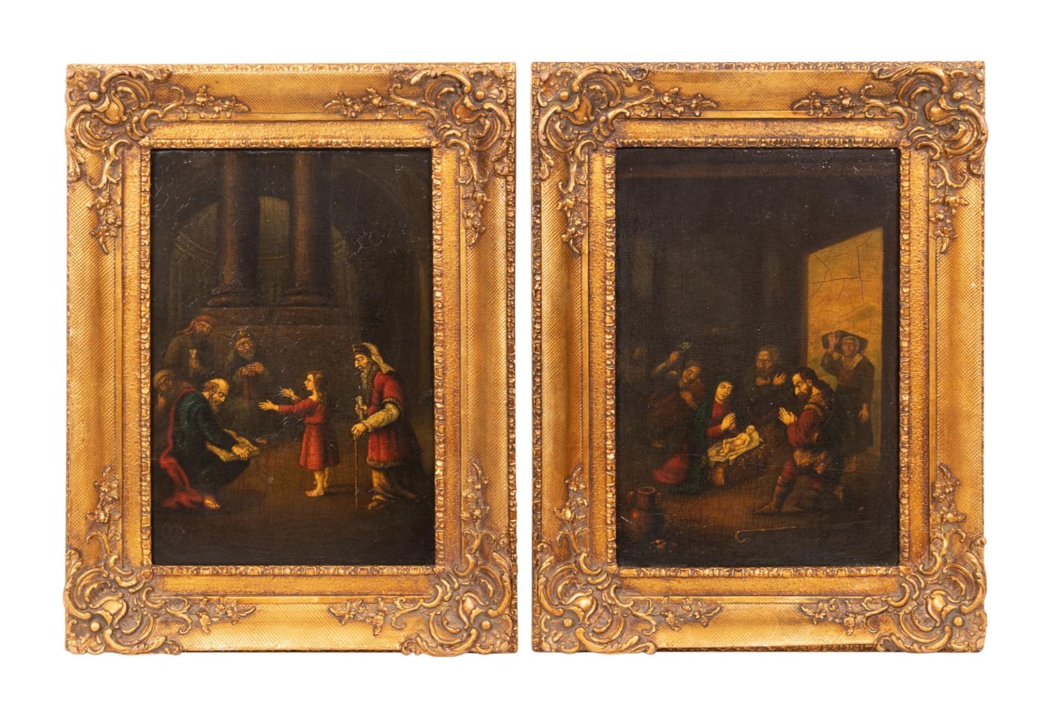 TWO 19TH C OLD MASTER STYLE RELIGIOUS 2fa45f