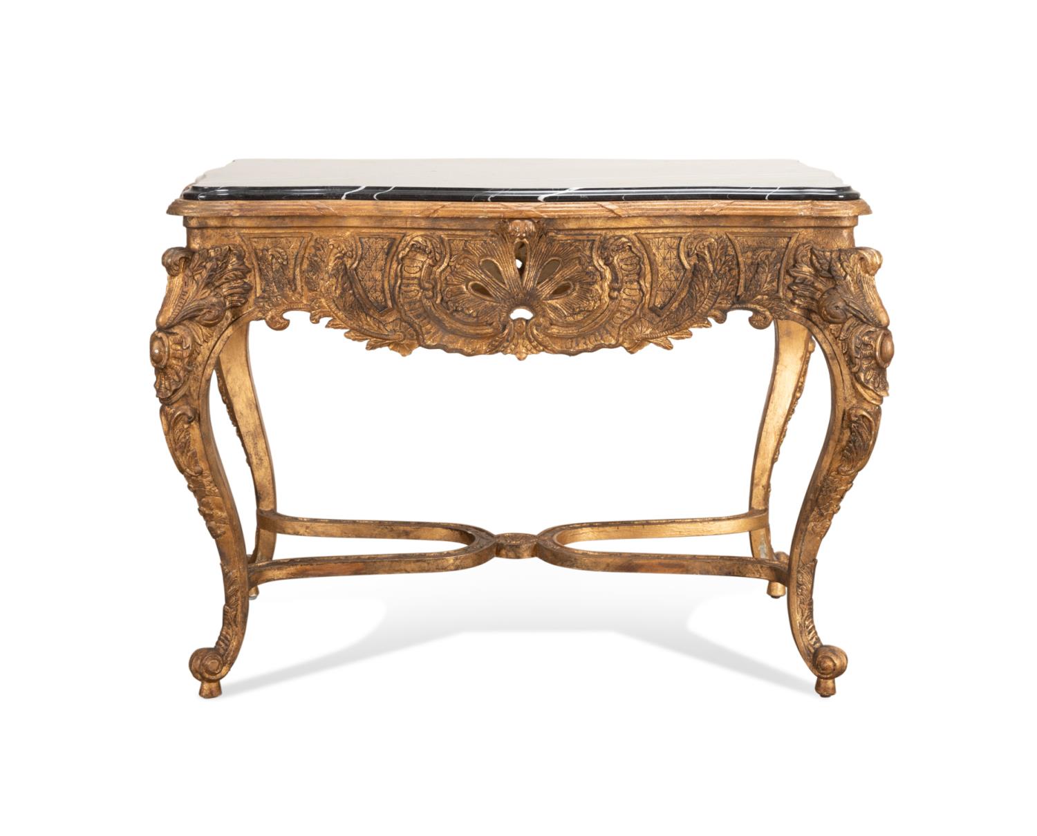 REGENCE STYLE MARBLE TOP GILTWOOD 2fa496