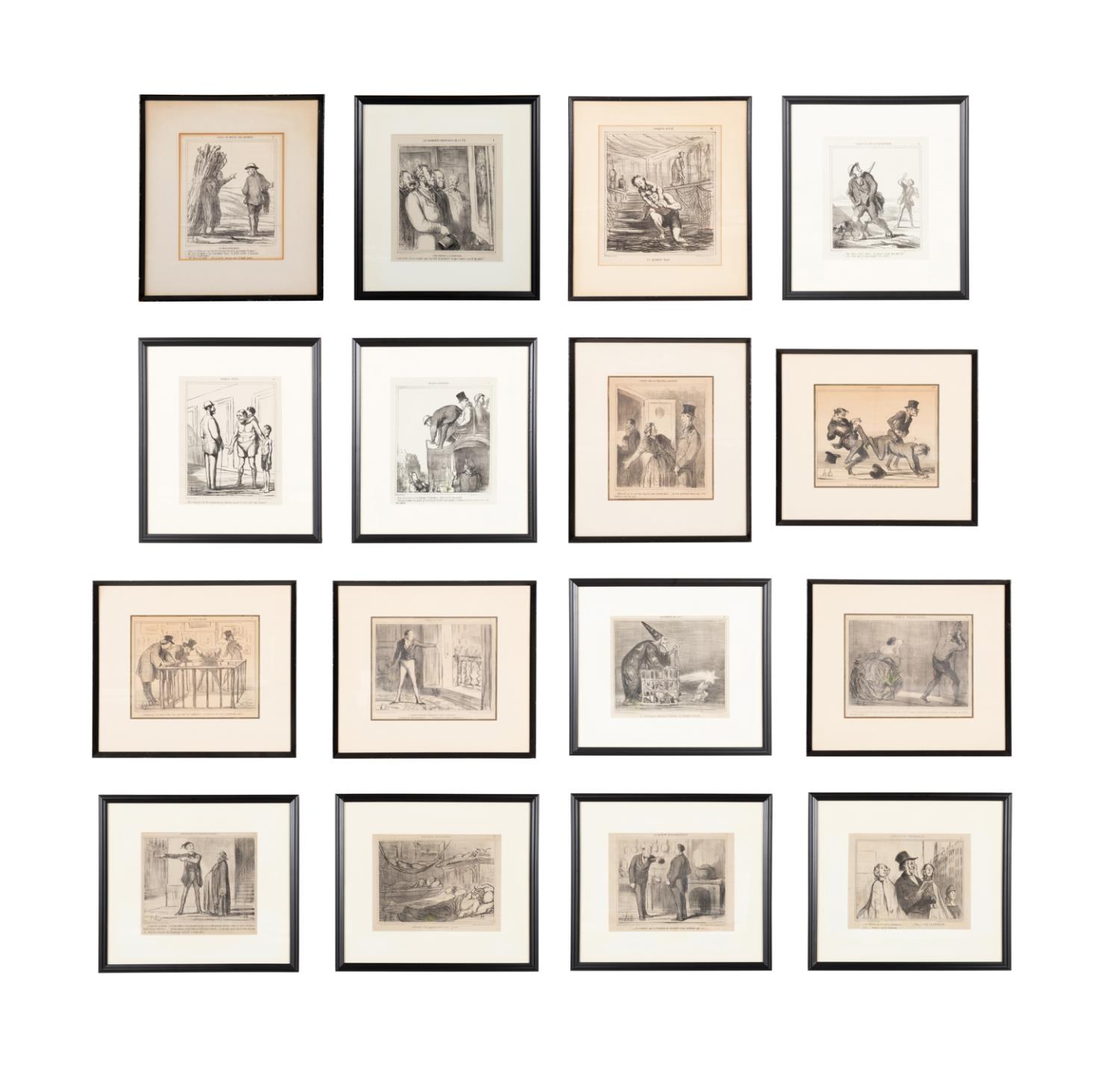 16PCS AFTER HONORE DAUMIER B W 2fa4b1