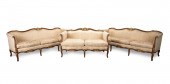 3 PIECE LOUIS XV STYLE SEATING GROUP,