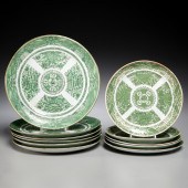 CHINESE EXPORT GREEN FITZHUGH PARTIAL 2fab02