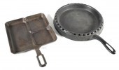 TWO GRISWOLD VINTAGE CAST IRON SKILLETTwo