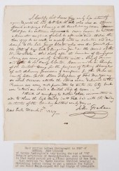 1827 LETTER REFERENCING THE REVOLUTIONARY
