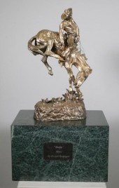 FREDERIC REMINGTON OUTLAW SILVERED