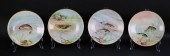 SET OF 4 HAND PAINTED LIMOGES FISH 2fe261