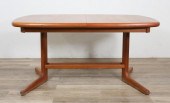 MID CENTURY TEAK DINING TABLE BY DIXIE