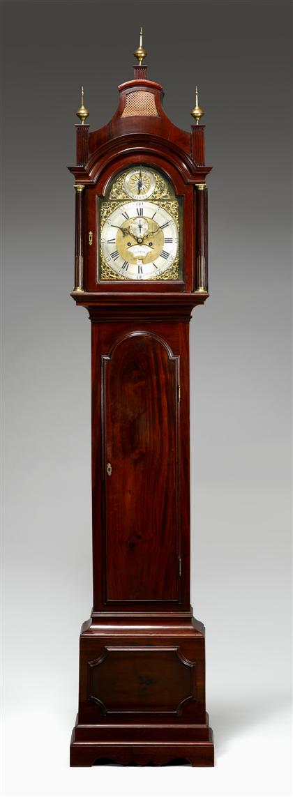 Georgian mahogany tall case clock    jos.