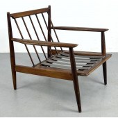 American Modern Open frame lounge chair.
