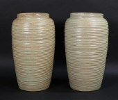 PAIR OF MONMOUTH POTTERY VASESPair of