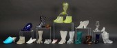 GROUPING OF MINIATURE GLASS SHOESLot